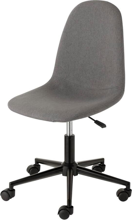 Gewatteerde draaibare bureaustoel verstelbaar max. 130 kg grijs