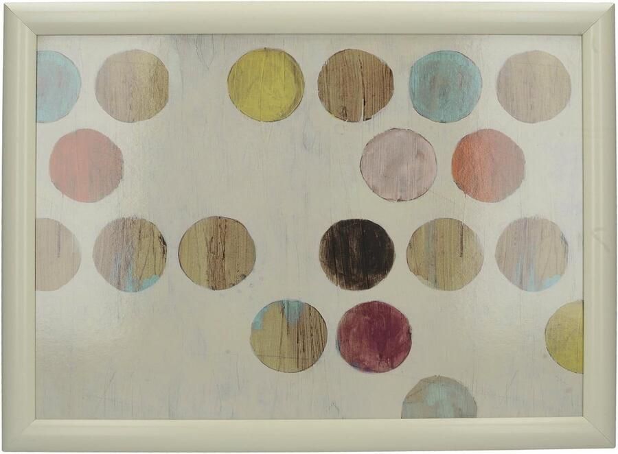 Gewatteerde zitzak laplade 44 x 34 cm (175 x 135) in retro spots meerkleurig