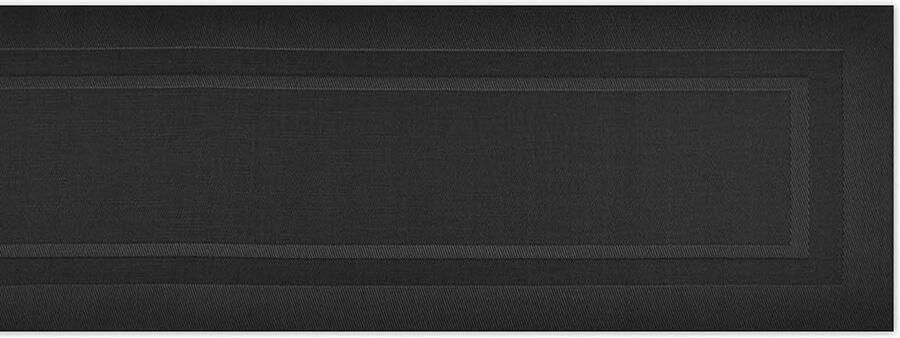 Geweven Tafelloper Zwart PVC 14x72