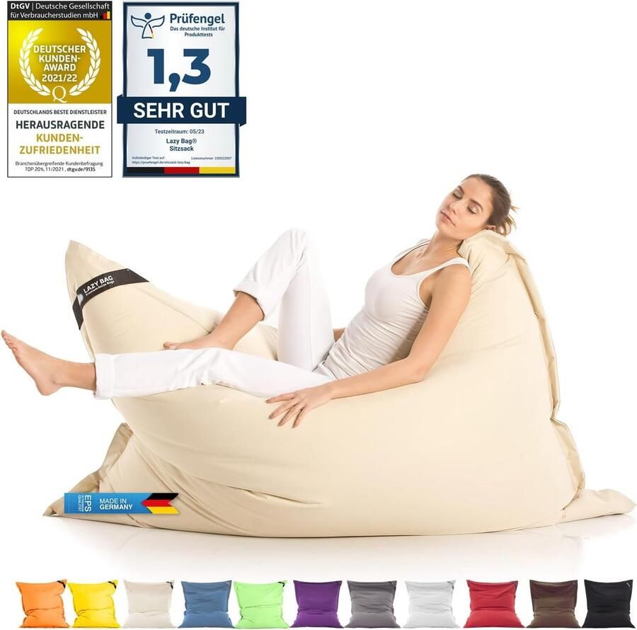 Giant Beanbag XXL Zitzak voor Binnen en Buiten Waterdicht en Ergonomisch