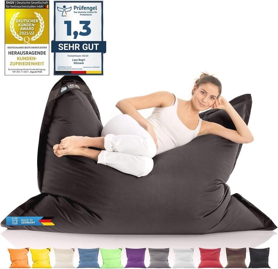 Giant Beanbag Zitkussen XXL Waterdichte Zitzak voor Binnen en Buiten 180x140cm