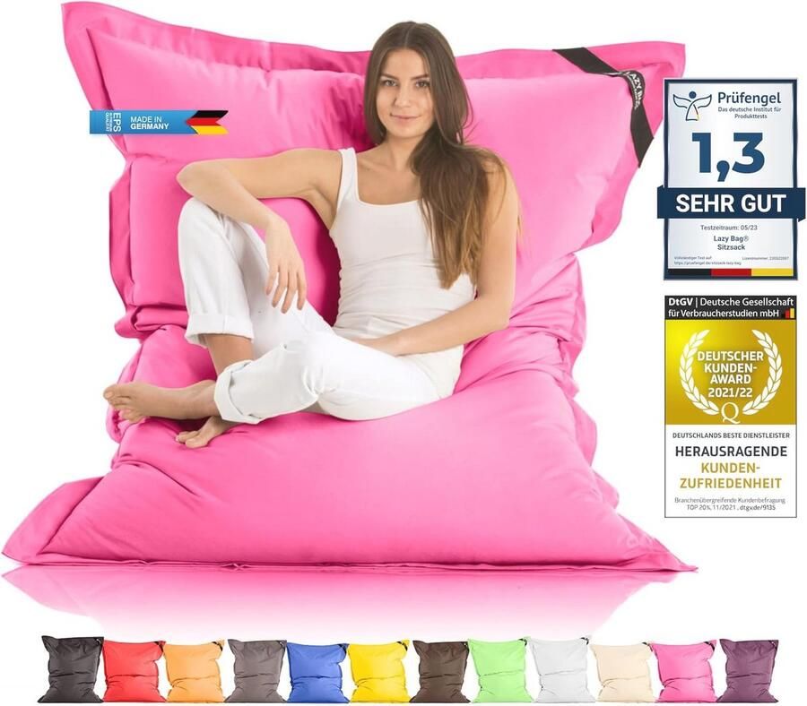 Giant XXL Zitzak Voor Binnen en Buiten Waterdicht Ergonomisch en Comfortabel 180x140cm