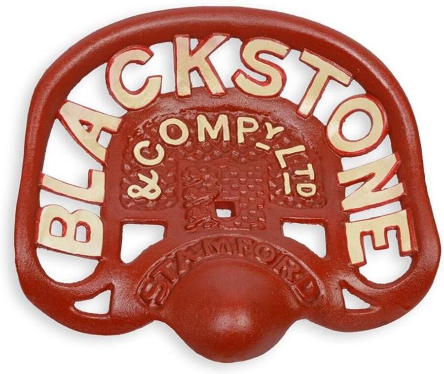 Gietijzeren Tractor Stoel Blackstone – Authentieke Vintage Landbouw Tractor Seat – Decoratief Industrieel Design voor Tuin Schuur en Woondecoratie – Robuust en Duurzaam Gietijzer