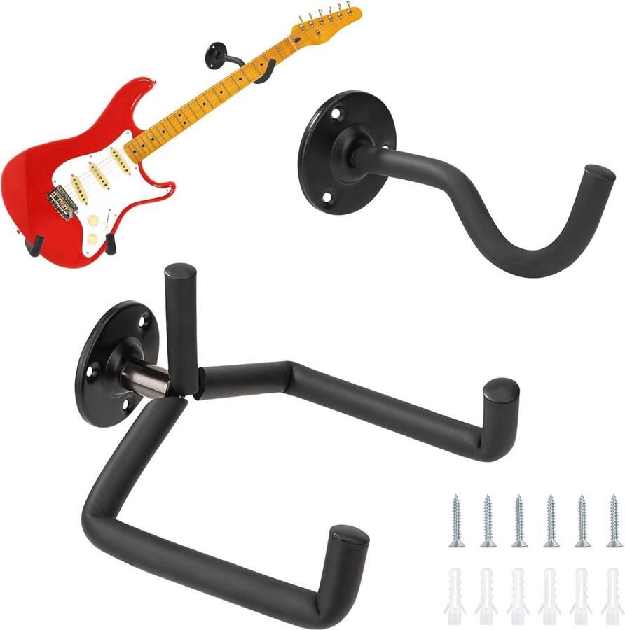 Gitaarhouder voor de muur Geschikt voor gitaar bas mandoline banjo viool en ukelele