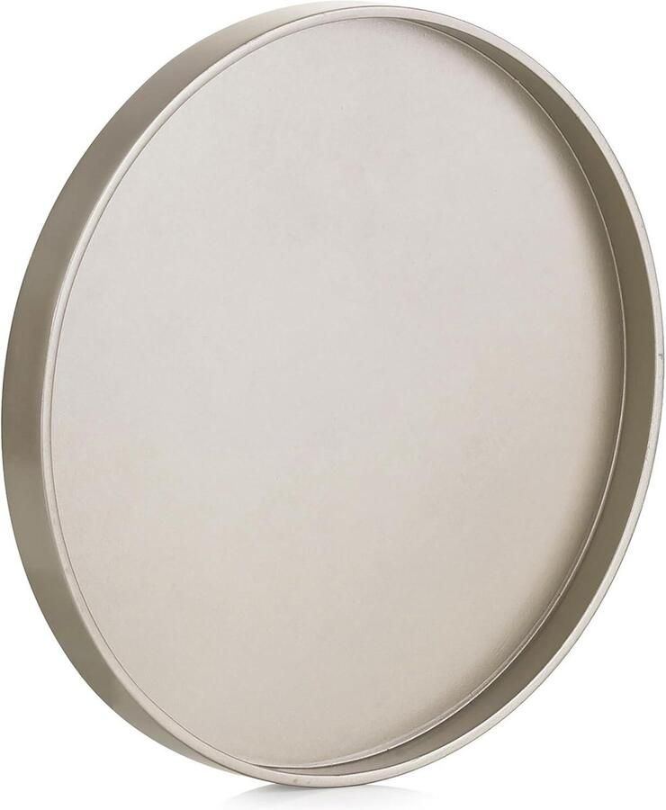 Glanzend gouden dienblad 30 cm Modern landhuis kaarsendienblad voor keuken en tafel