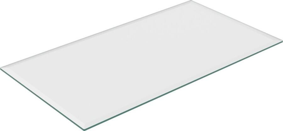 Relaxdays glasplaat 8 mm gehard veiligheidsglas tafel kachel vierkante glazen plaat 120 x 65 cm transparant 120 x 65 cm