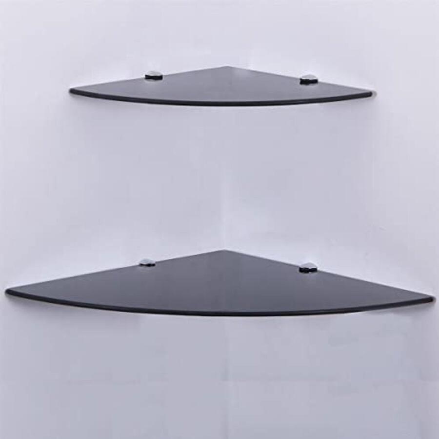 Glasplank Wandrek 6 mm Veiligheidsglas voor Hoekmontage