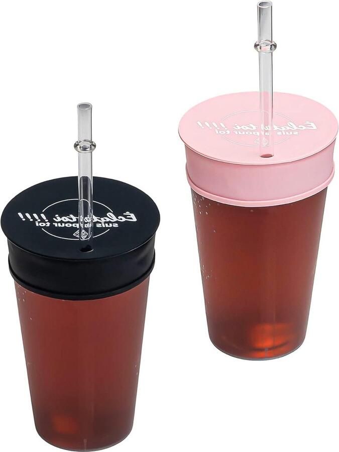 Glass protection against drugs spill-proof ecocup silicone lid for transporting hot drinks pink black cap for festivals and evenings reusable cup