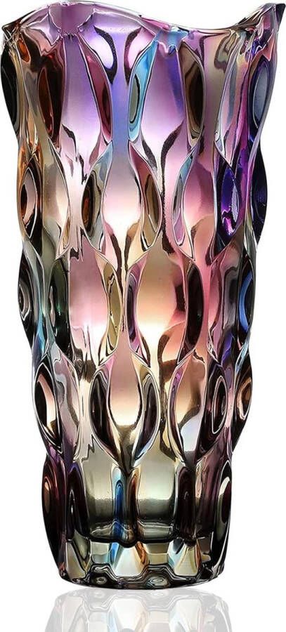 Glazen bloemenvaas moderne minimalistische vaas Nordic Glass bloemen handgemaakt bloemenarrangement hydrocultuur ornament voor thuis eettafel cadeau bruiloft housewarming party stijl A-violet