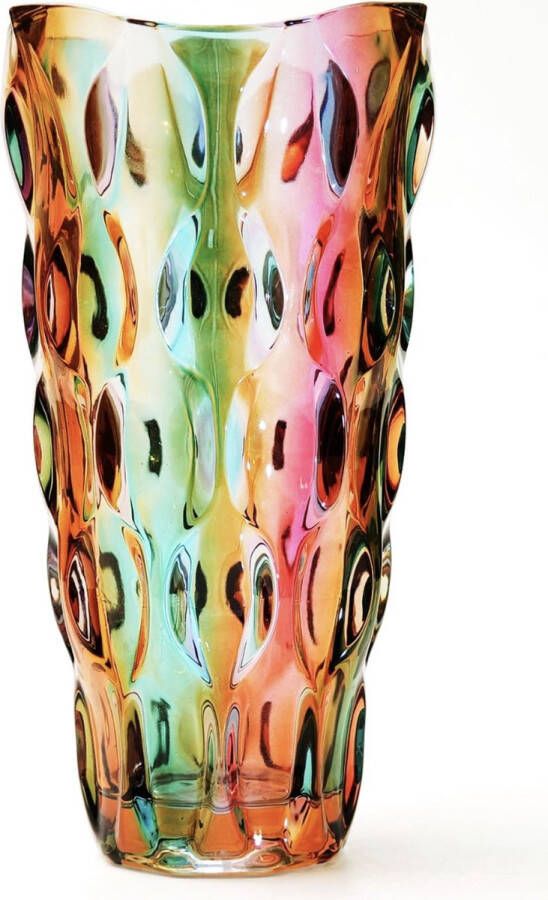 Glazen vazen voor bloemen verdikte 3 4 lb moorden vazen voor tafels middenstukken Kerstmis Thanksgiving geschenken stromen kleurrijk