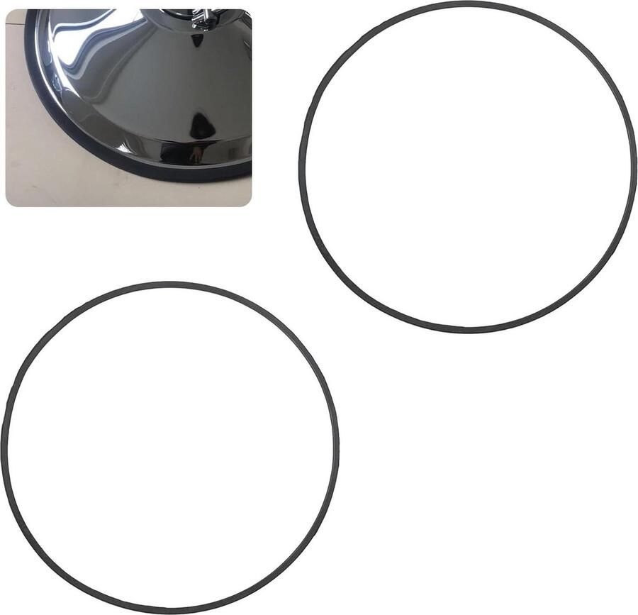 Glijders voor barkrukbeschermer 2 stuks 385 cm 1516 inch antislip rubberen ringen barstoelbasisbeschermer pads voor ronde basis barkrukken - Foto 2