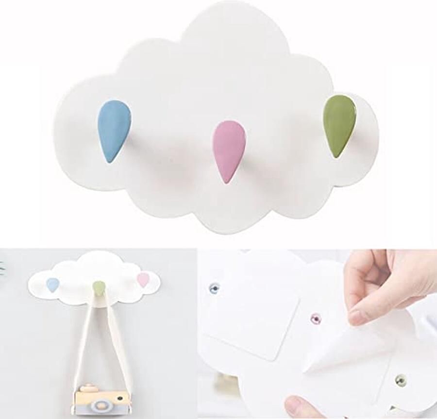 Gloryit kinderkapstok met 3 haken kinderkamer muur kinderhaken hoogwaardige kapstok met 3 haken kinderkapstok haken wandkapstok muurhaken kindermeubel kapstokhaken kinderkamer