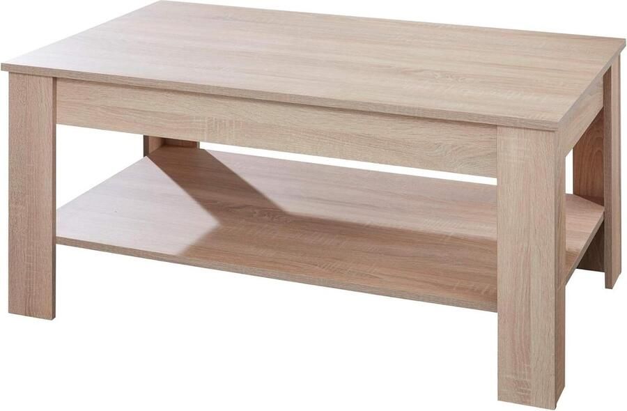 Goodfinds Salontafel hout Rechthoekig 110 x 49 x 67 cm 23 2 KG Stabiele salontafel met opbergruimte