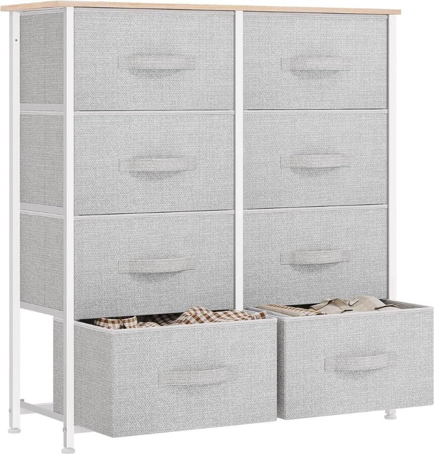 Goodivery Ladekast Ladenkast Ladekasten Lade opslag Opbergorganisator Kastje Lichtgrijs 86 x 30 x 98 cm