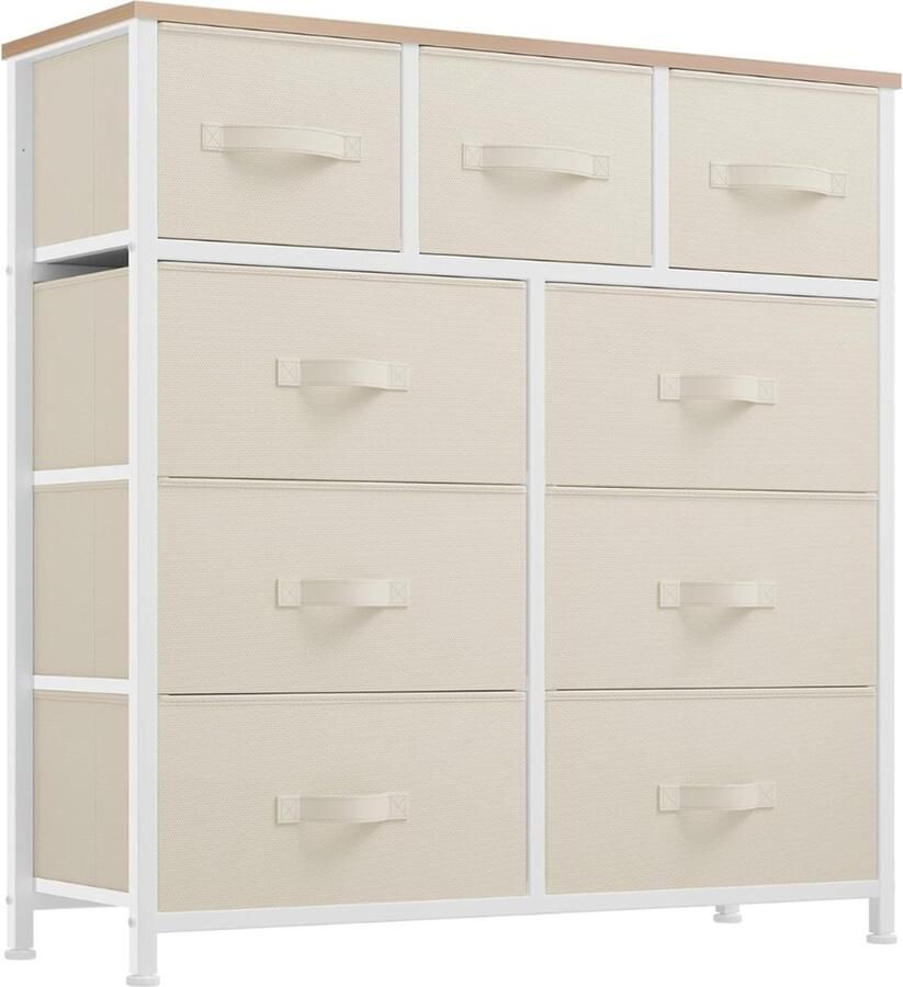 Goodivery Ladekast Ladenkast Ladekasten Laden voor slaapkamer Opbergladen Laden met handgrepen Wit 100 x 29 x 100 cm