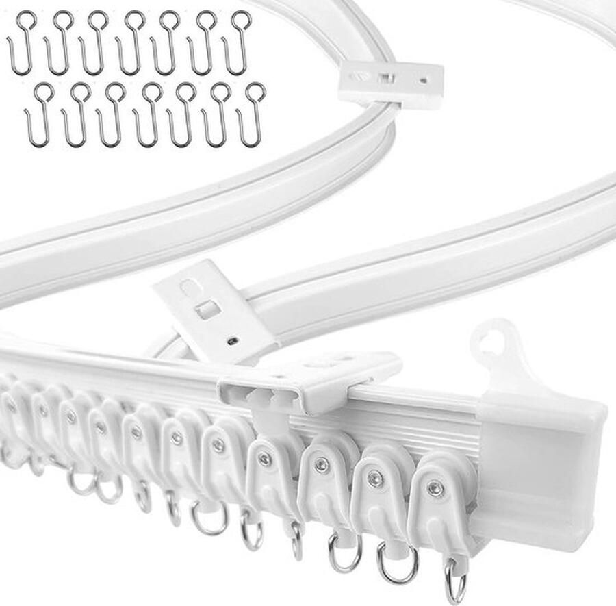 Gordijnroede 1 stuk zonder boren douchestang uittrekbare kledingstang voor ramen kledingkast badkamer 50-80 cm zwart (diameter 25 mm) - Foto 2