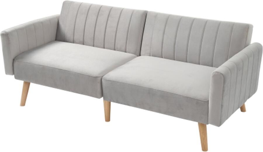 Gotagee 2-in-1 bank & slaapbank multifunctionele opvouwbare bank poten van rubberhout 3-voudig opvouwbare rugleuning geschikt voor kleine appartementen en slaapzalen