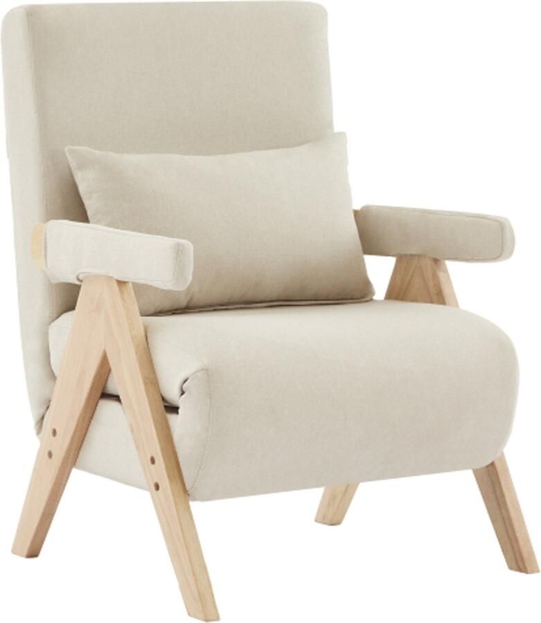 Gotagee 3-in-1 omvormbare fauteuil met slaapfunctie omvormbare slaapbank gestoffeerde opklapbare fauteuil gestoffeerde zitting loungestoel eenpersoonsbed geschikt voor woonkamer slaapkamer kantoor appartement