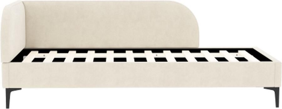 Gotagee 90x200cm Slaapbank Multifunctioneel Bed met Lattenbodem en Fluweel Stof