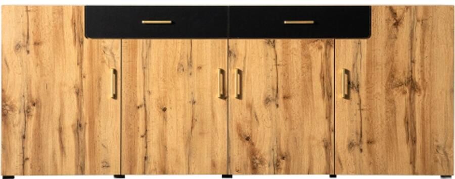 Gotagee Dressoir keukenkast opbergkast 208 x 39 5 x 80 cm ladekast met 4 deuren 2 laden buffetten