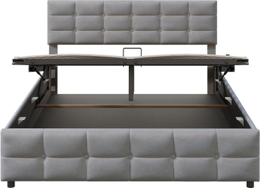 Gotagee Gestoffeerd bed 180x200 cm Jeugdbed (zonder Matras) Met Lattenbodem Hydraulisch Tweepersoonsbed Nederlandse Fluwelen Stof