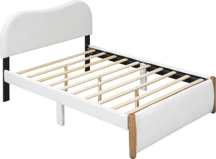 Gotagee Gestoffeerd bed laag bed jeugdbed kinderbed minimalistisch logeerbed eenpersoonsbed