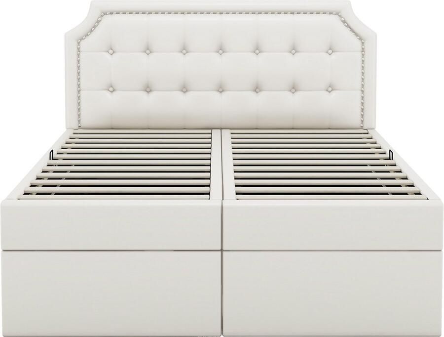 Gotagee Gestoffeerd bed tweepersoonsbed 140x200cm logeerbed met opbergruimte jeugdbed multifunctioneel bed