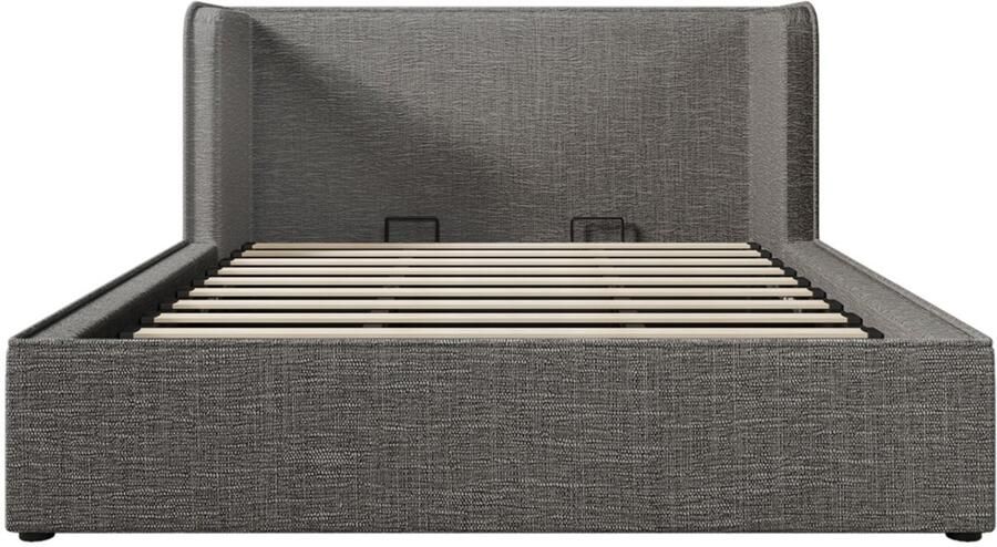 Gotagee Gestoffeerd bed tweepersoonsbed opbergbed multifunctioneel bed laag bed slaapkamerbed logeerbed bed voor volwassenen bed voor jongeren kinderbed Bed met opbergruimte Eenvoudig bed voor de slaapkamer 160x200cm Bed zonder matras