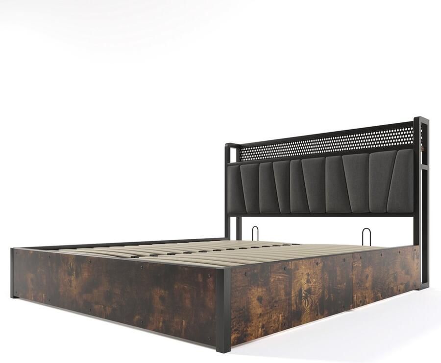 Gotagee Gestoffeerd bed Volwassenen bed Jongeren bed Opbergbed Multifunctioneel bed Eenpersoonsbed Tweepersoonsbed Bed met opbergruimte Met hydraulische opbergruimte Bed zonder matras