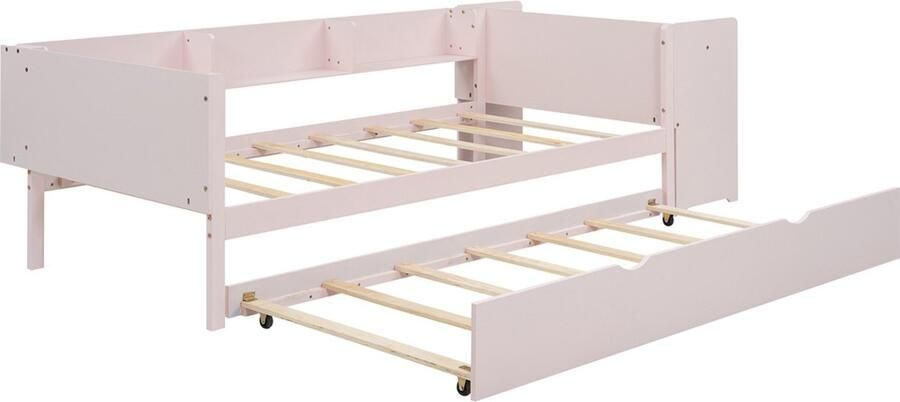 Gotagee Het kinderbed modern laagbed 90x200cm eenpersoonsbed met uittrekbed bureau