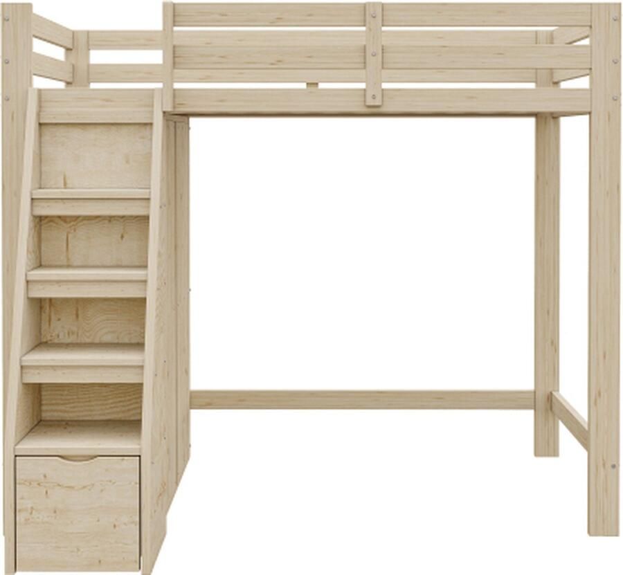 Gotagee Hoogslaper 90x200 cm met kleerkast en opbergruimte