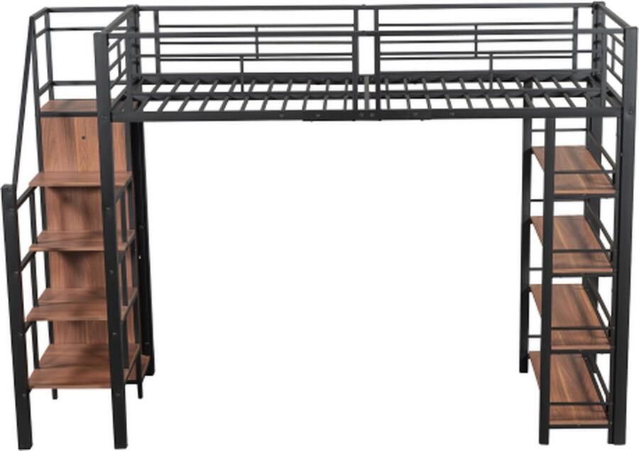 Gotagee Hoogslaper met trap met opbergruimte en kleine garderobe