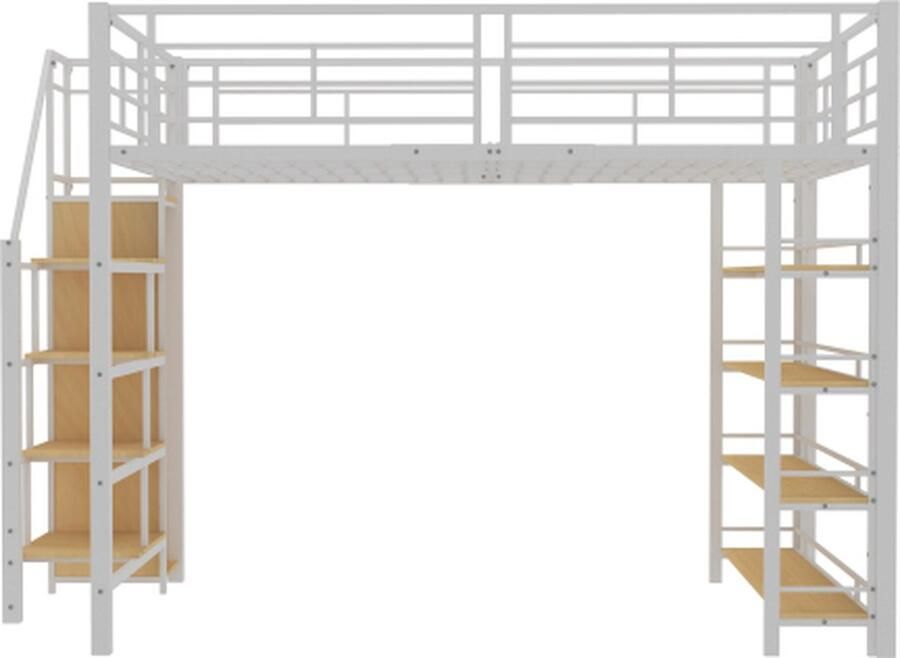 Gotagee Hoogslaper met trap met opbergruimte en kleine garderobe