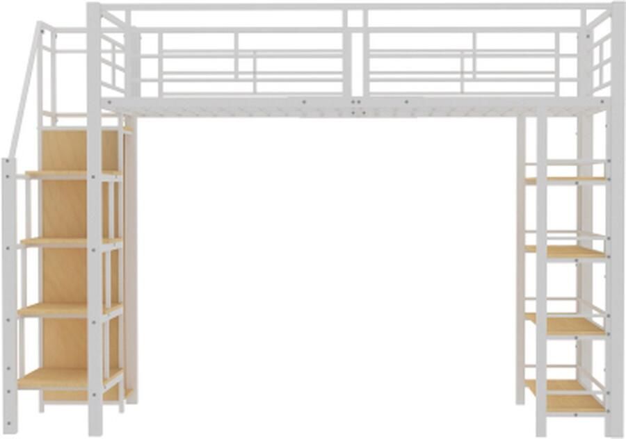 Gotagee Hoogslaper met trap met opbergruimte en kleine garderobe