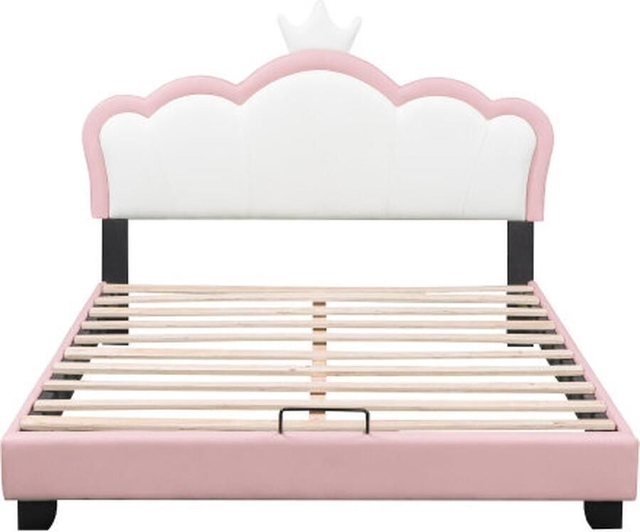 Gotagee Kinderbed 140x200cm Gestoffeerd bed (zonder matras) Tweepersoonsbed Roze