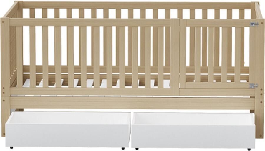 Gotagee Kinderbed 90x200 cm Enkelbed (zonder matras) multifunctioneel bedframe om te bouwen naar twee afzonderlijke bedden