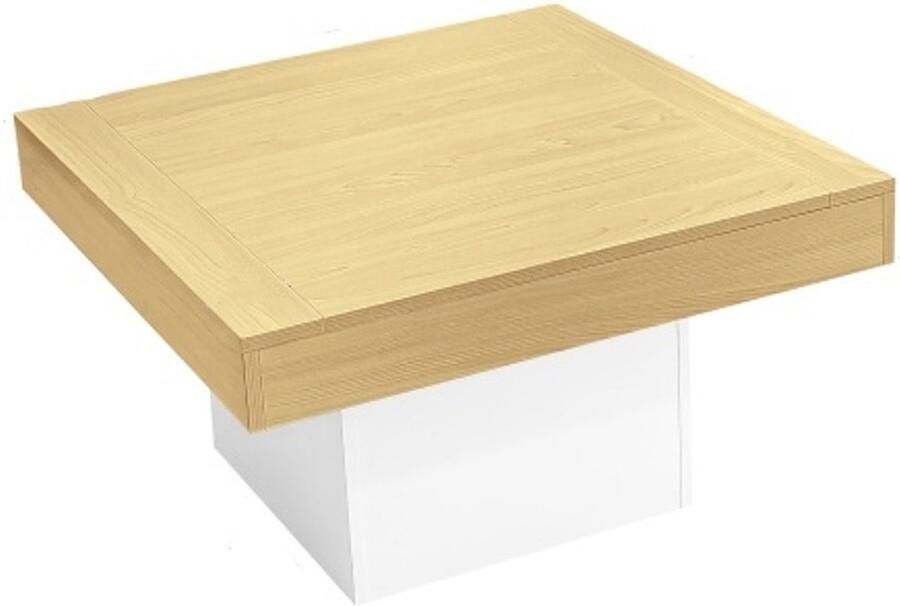 Gotagee LED-Salontafel in 70x70x40 cm –vierkante Bijzettafel 30 kg draagvermogen modern ontwerp voor de woonkamer