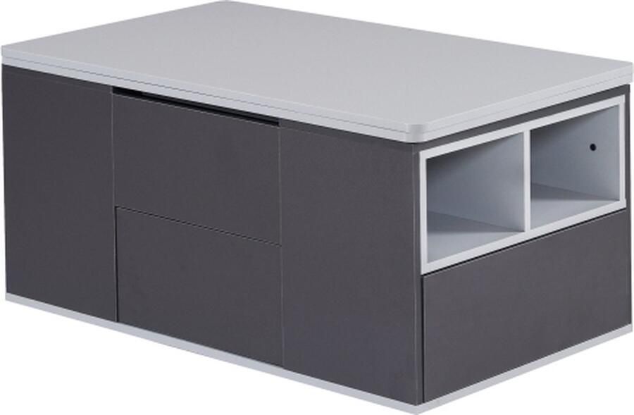 Gotagee Opklapbare multifunctionele salontafel Eettafel Bijzettafel Grijs