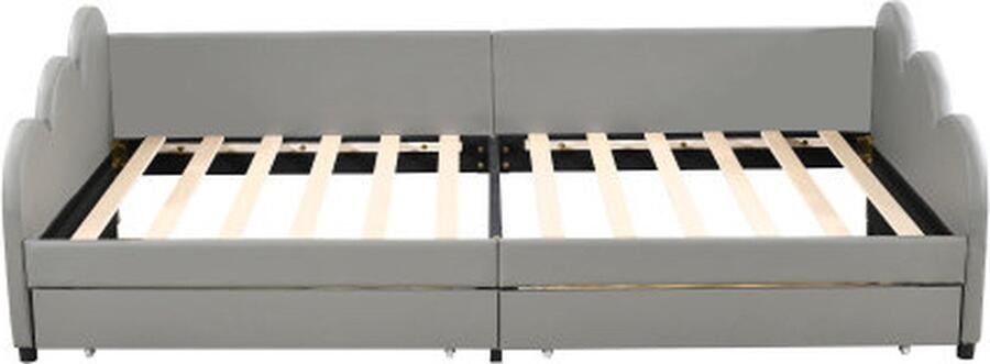 Gotagee Polsterbed 90x200 cm Slaapbank Multifunctioneel Bed met Rugleuning en Armleuningen Kunstleer Kinderbed Jeugdbed Gastbed