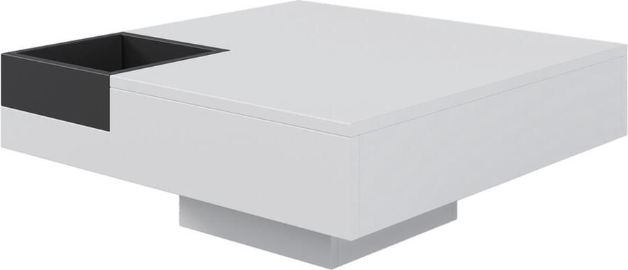 Gotagee Salontafel met uitneembare opbergdoos Bijzettafel LED