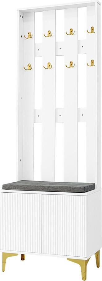 Gotagee Schoenenkast schoenenwisselkruk garderobeset met schoenenbank en kussen woonkamermeubelen