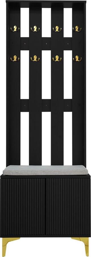 Gotagee Schoenenkast schoenenwisselkruk garderobeset met schoenenbank en kussen woonkamermeubelen