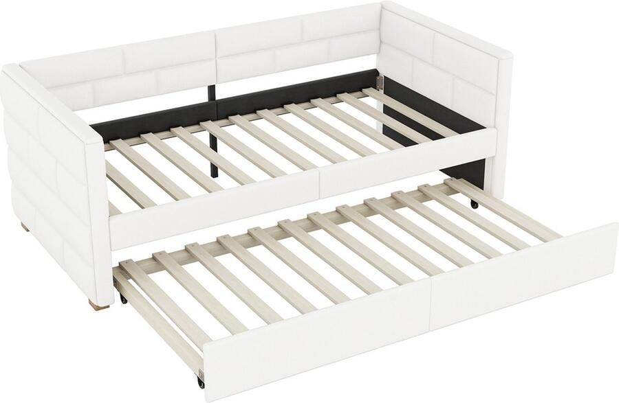 Gotagee Slaapbank 90x200 cm met uitschuifbaar bed eenpersoonsbed van linnen