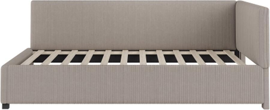 Gotagee Slaapbank 90x200cm Bekleed Bed (Zonder Matras) Eenpersoonsbed Sofa Bed Multifunctioneel Bed met Lattenbodem Fluweelstof