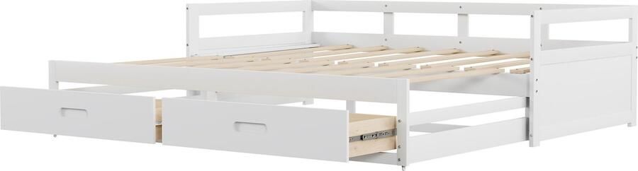 Gotagee Slaapbank Uittrekbaar 90x190cm eenpersoonsbed tweepersoonsbed met Lade Jeugdbed