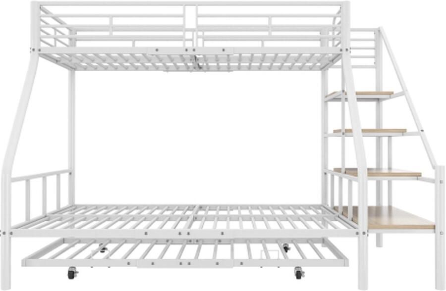 Gotagee Stapelbed 90x200cm met uitschuifbaar bed en opbergladder