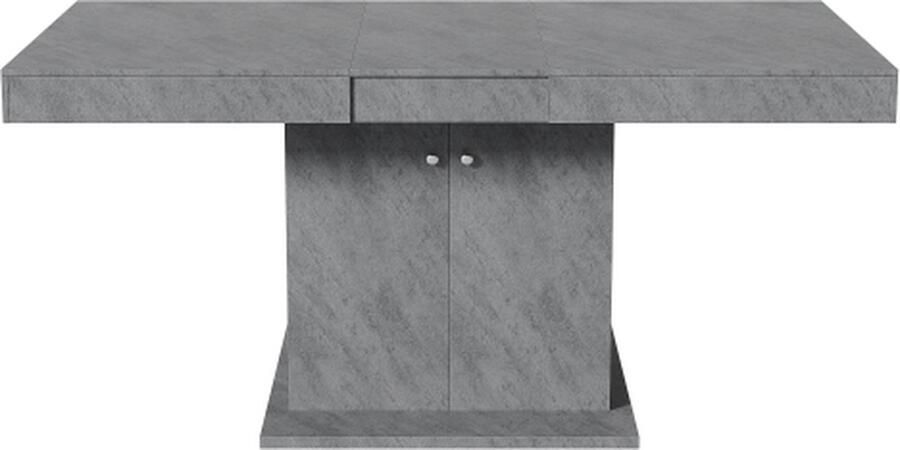 Gotagee Uitschuifbare eettafel met opbergruimte Rechthoekige eettafel Koffietafel Ruimtebesparende Multifunctionele eettafel Telescopische tafel Wit