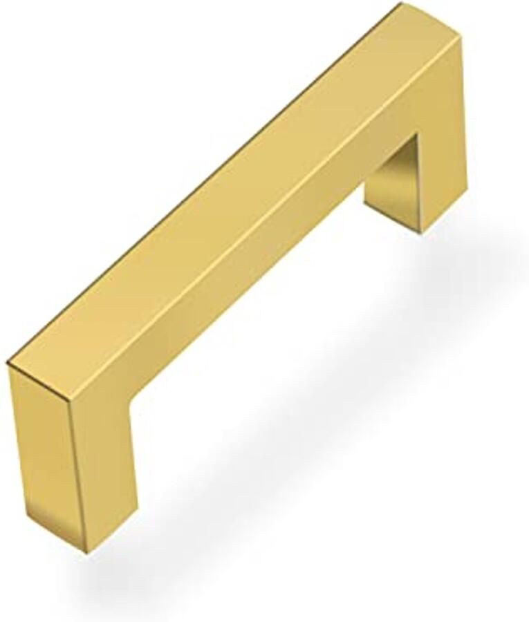 Gouden deurgrepen 64 mm Roestvrijstalen meubelgrepen voor kast en lade 5 stuks