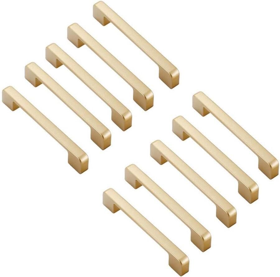 Gouden Deurgrepen voor Keuken Luxe Meubelgrepen 10 Stuks