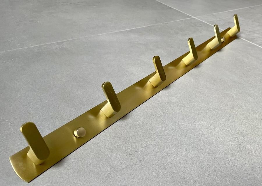 Vivia products Gouden kapstok Goud Haken 6 haken- 55 cm